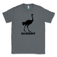 Charcoal Heather ALLEGEDLY FUNNY OSTRICH Classic Tee - Bettercallsaul