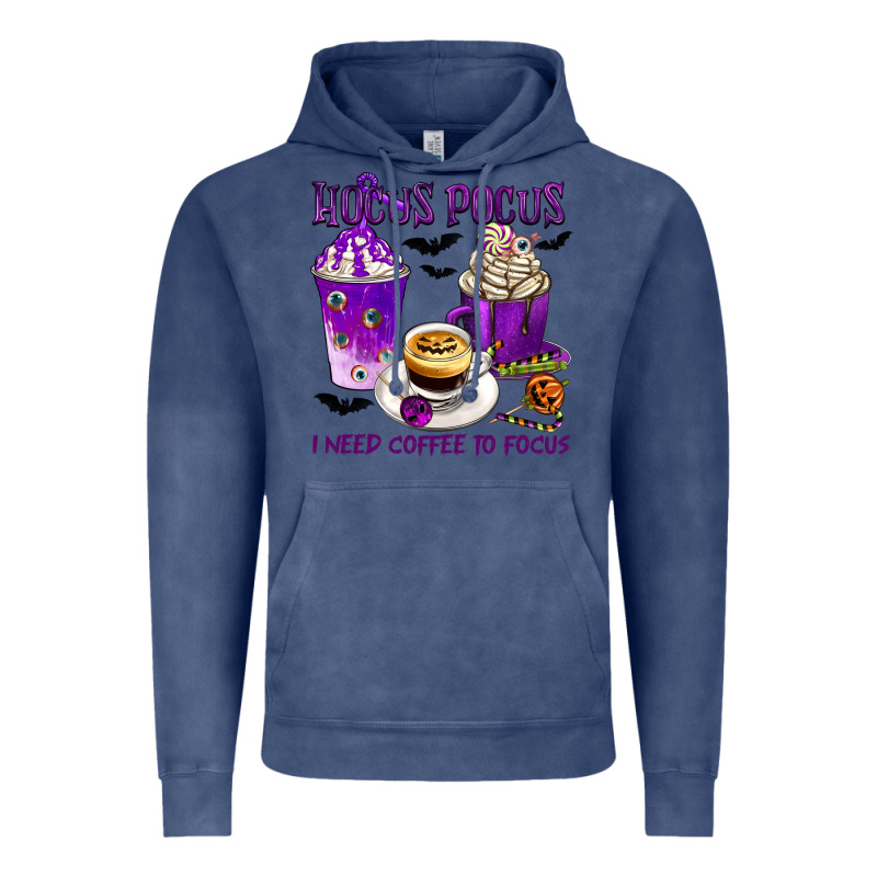 Hocus Pocus I Need Coffee To Focus Vintage Hoodie by texasbilliewilder | Teevron