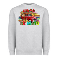 Heather Grey Cinco de mayo truck Heavyweight Sweatshirt - FaDigitalArtStudio