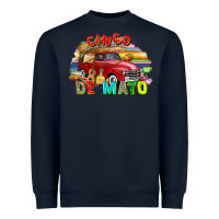 Navy Cinco de mayo truck Heavyweight Sweatshirt - FaDigitalArtStudio