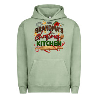 Pigment Oil Green grandma's Christmas kitchen Urban Hoodie - BarkalooDesign