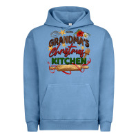 Pigment Pebble Blue grandma's Christmas kitchen Urban Hoodie - BarkalooDesign