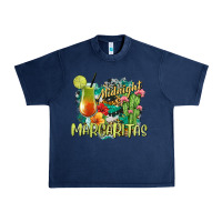 Navy Midnight Margaritas Urban Heavy Tee - texasbilliewilder