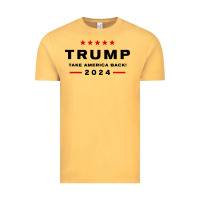 Vintage Mustard donald trump 2024 take america back Vintage Tee - baoMotion