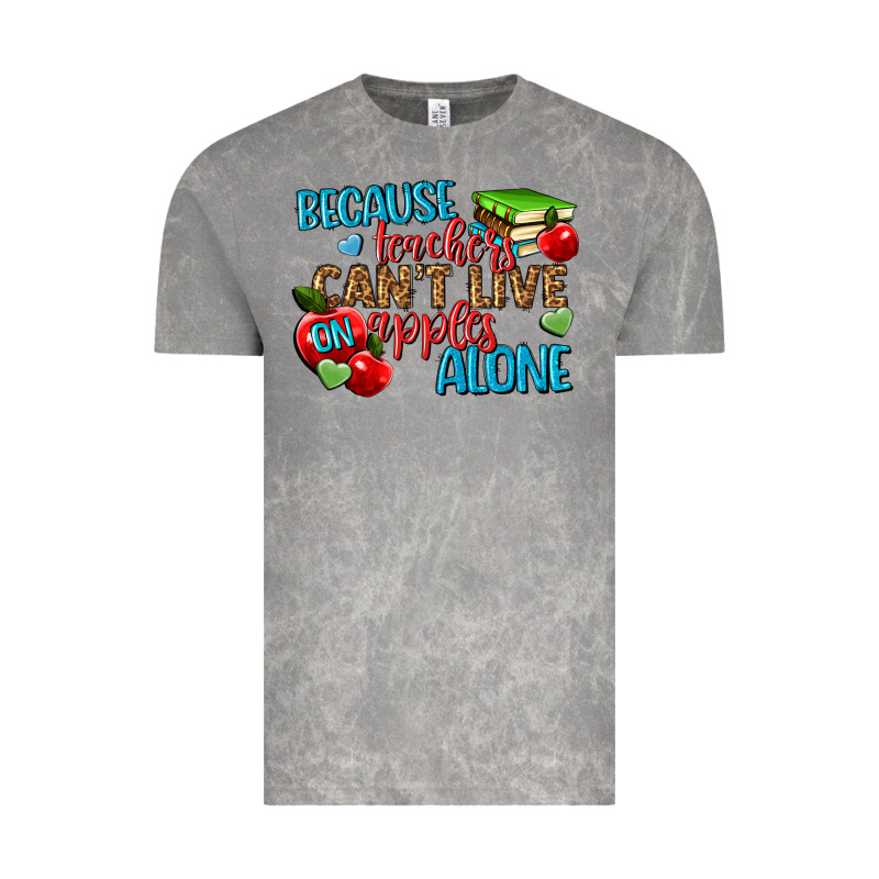 Because Teachers Cant Live On Apples Alone Vintage Tee by NancyCooperArtShop | Teevron