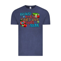 Vintage Denim because teachers cant live on apples alone Vintage Tee - NancyCooperArtShop