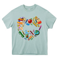 Arona teacher heart custom Heavy Core Tee - NancyCooperArtShop