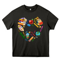 Asphalt teacher heart custom Heavy Core Tee - NancyCooperArtShop