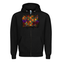 Black halloween pumpkin background Zipper Hoodie - BundleAndBundleShop