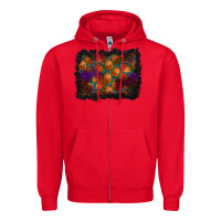 Red halloween pumpkin background Zipper Hoodie - BundleAndBundleShop