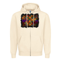 Sandshell halloween pumpkin background Zipper Hoodie - BundleAndBundleShop