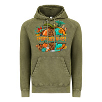 Vintage Olive registered nurse pumpkin Vintage Hoodie - NancyCooperArtShop