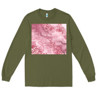 Army Green glitter pink agate Long Sleeve Tee - TumblerDesignByShophia