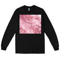 Black glitter pink agate Long Sleeve Tee - TumblerDesignByShophia