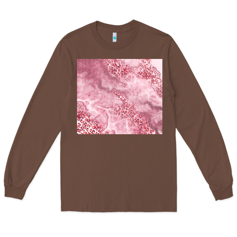 Glitter Pink Agate Long Sleeve Tee by TumblerDesignByShophia | Teevron