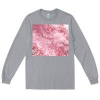 Heather Grey glitter pink agate Long Sleeve Tee - TumblerDesignByShophia