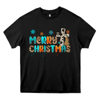 Black western merry christmas Heavy Core Tee - MaliasSmallBusiness