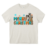 Cream western merry christmas Heavy Core Tee - MaliasSmallBusiness