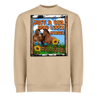 Mushroom western just a girl who loves horses Heavyweight Sweatshirt - OliviaCreatesArt