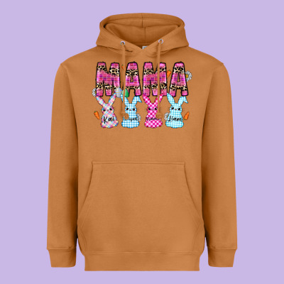 Easter Day Mama Heavyweight Hoodie Designed By Cowhidedigitalart
