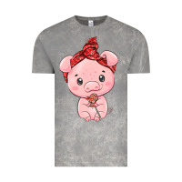 Cloud Rock cute pig Vintage Tee - texasbilliewilder