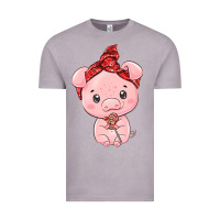 Vintage Zinc cute pig Vintage Tee - texasbilliewilder