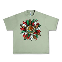 Oil Green Mexican Sunflower Urban Heavy Tee - texasbilliewilder