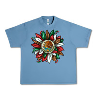 Pebble Blue Mexican Sunflower Urban Heavy Tee - texasbilliewilder