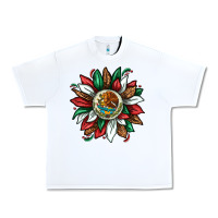 White Mexican Sunflower Urban Heavy Tee - texasbilliewilder