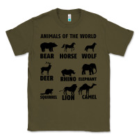 Army Green Animal Of The World Classic Tee - Bettercallsaul