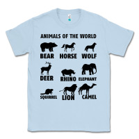Dusty Blue Animal Of The World Classic Tee - Bettercallsaul