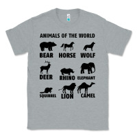 Heather Grey Animal Of The World Classic Tee - Bettercallsaul