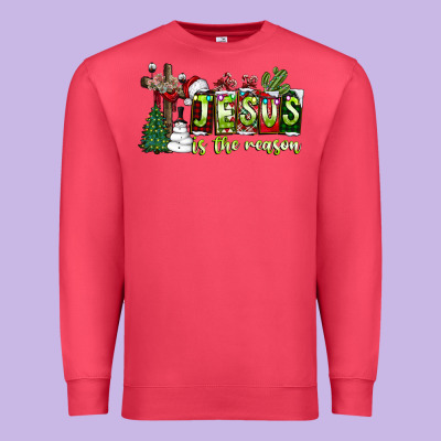 Jesus İs The Reason Premium Sweatshirt Designed By Cowhidedigitalart