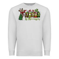 Dove Grey jesus İs the reason Premium Sweatshirt - CowhideDigitalArt