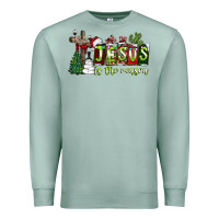 Seafoam jesus İs the reason Premium Sweatshirt - CowhideDigitalArt