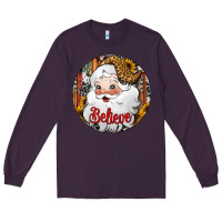 Plum believe Santa Claus Christmas Long Sleeve Tee - Jasminsmagicworld