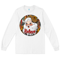 White believe Santa Claus Christmas Long Sleeve Tee - Jasminsmagicworld