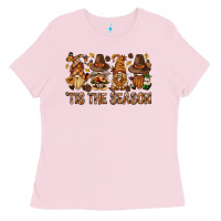 Bubblegum Pink 'tis the season gnomies bbs Ladies Tee - BundleAndBundleShop