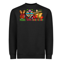 Black Peace love cinco de mayo Heavyweight Sweatshirt - FaDigitalArtStudio