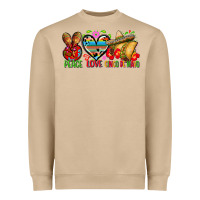 Peace Love Cinco De Mayo Heavyweight Sweatshirt | Teevron