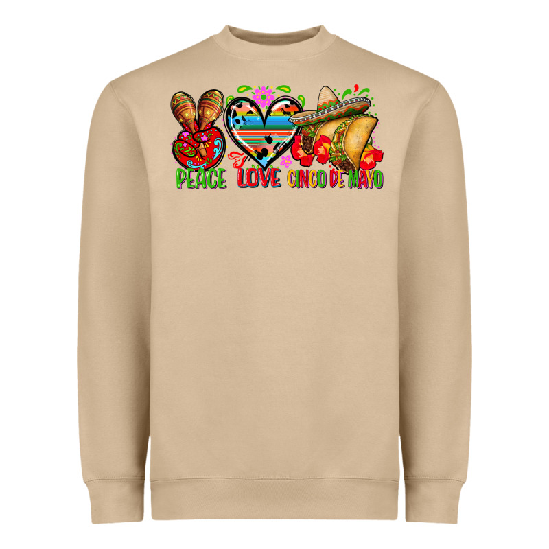 Peace Love Cinco De Mayo Heavyweight Sweatshirt by FaDigitalArtStudio | Teevron