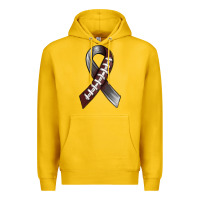Lemon Gray Ribbon American Football Premium Hoodie - BundleAndBundleShop