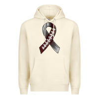 Sandshell Gray Ribbon American Football Premium Hoodie - BundleAndBundleShop