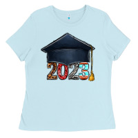 Baby Blue 2023 graduation hat bbs Ladies Tee - BundleAndBundleShop