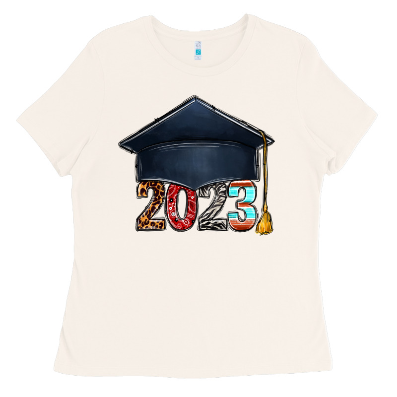 2023 Graduation Hat Bbs Ladies Tee by BundleAndBundleShop | Teevron
