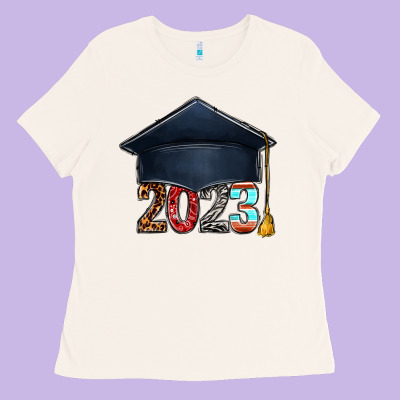 2023 Graduation Hat Bbs Ladies Tee Designed By Bundleandbundleshop