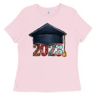 Bubblegum Pink 2023 graduation hat bbs Ladies Tee - BundleAndBundleShop