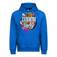 Cobalt western lunch lady Urban Hoodie - BarkalooDesign