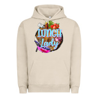 Pigment French Oak western lunch lady Urban Hoodie - BarkalooDesign