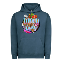 Pigment Midnight Navy western lunch lady Urban Hoodie - BarkalooDesign